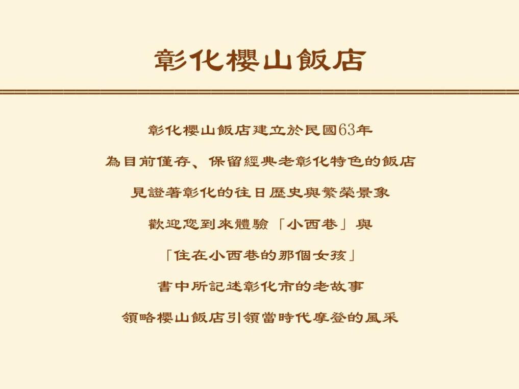 Inn Sun Hotel Changhua Eksteriør billede